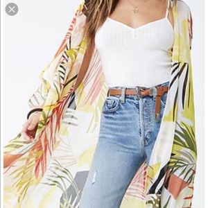 Forever 21 Palm Kimono